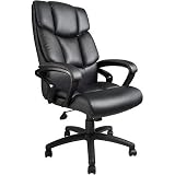 Boss B8701 Executive Leather Chair, Black