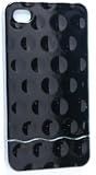 Koolshop Bubble Chrome iPhone 4 4g 4th generation Back Case Cover - Black
