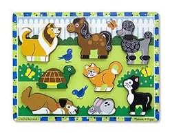 MELISSA & DOUG PETS WOODEN CHUNKY PUZZLE