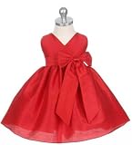 New Criss Cross Bow Flower Girl Dress (Choice of 6 Colors) 6M to 24M