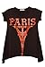 Big Girls Kids Brown Paris Short Sleeve Sporty Tee Top USA