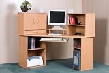 Corner Desk in Brianna Oak Finish By Mylex Furniture
