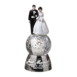 Just Married Shimmer Light with Cake Pick