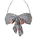 Volcom Juniors Optical Tropical Bandeau, Stripe, X-Large