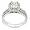 1 1/2ctw EGL Certified Princess Cut Diamond Ring in 14K White Gold (HI/SI)- Size 6.5