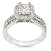 1-1/2ctw. TW Princess Diamond EGL Certified Ring in 14K Gold (HI/SI)