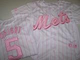 New York Mets David Wright Majestic Little Girl's 4-6X Pink Baseball Jersey