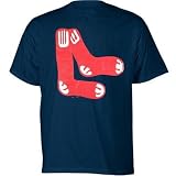 Boston Red Sox Navy Cooperstown Official Logo Adult T-Shirt