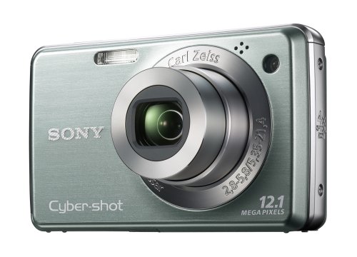 Sony Cybershot DSCW210G Camera - Green (12.1MP, 4x optical zoom) 2.7"LCD