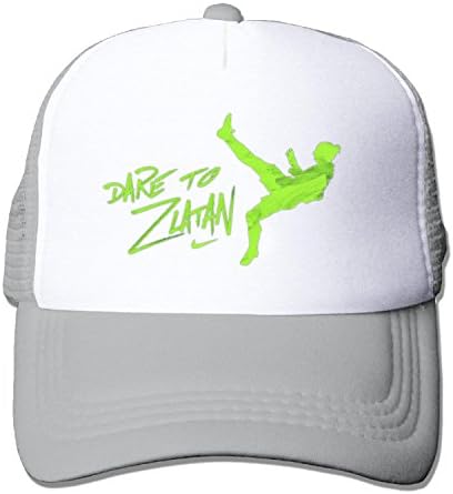 DARE TO ZLATAN Unisex Adjustment Mesh Trucker Cap Hat Gray (5 colors)