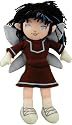 Planet Pixies Anyu Doll, Black and Blue Hair, Brown Dress.