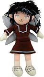 Planet Pixies Anyu Doll, Black and Blue Hair, Brown Dress.
