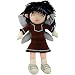 Planet Pixies Anyu Doll, Black and Blue Hair, Brown Dress.