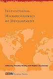 Institutional microeconomics of development