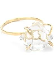 Melissa Joy Manning "New Elements" 14k Gold Herkimer Diamond Ring