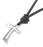 Fossil Herren-Kette Leder/ Edelstahl 40-45 cm JF82082040