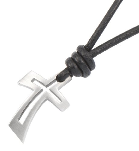 Fossil Herren-Kette Leder/ Edelstahl 40-45 cm JF82082040 Preisvergleich