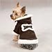 East Side Collection Soft Warm Faux Suede & Sherpa Fleece Hooded Winter Dog Coat Jacket Chocolate Brown Small