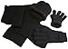 N'Ice Caps Mens Bulky Waffle Knit 3PC Set With Fleece Lining