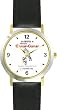 Habit 4 - Think Win-Win (Spanish Text) - DELUXE TWO-TONE WATCH from THE 7 HABITS - WATCH COLLECTION BY WATCHBUDDY&reg; - Arabic Numbers - Black Leather Strap-Size-Women's Size-Small