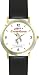 Habit 4 - Think Win-Win (Spanish Text) - DELUXE TWO-TONE WATCH from THE 7 HABITS - WATCH COLLECTION BY WATCHBUDDY&reg; - Arabic Numbers - Brown Leather Strap-Size-Women's Size-Small