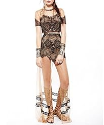 Lace Mesh Sheer Cocktail Fall Maxi Dress 