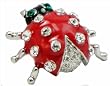 Cute As a Bug Bling Crystal Ladybug Tac Pin Brooch - 3/4" Long Gift Boxed