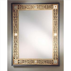 Ambience Mirror AB-50681-191 Jessica McClintock Home The Romance CollectionT Mirror Tuscan Gold with
