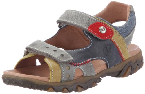 Naturino Garie 050133101, Jungen Sandalen, multifarben (GIALLO-GRIGIO-BLU-JEANS-ROSSO), EU 24