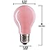 Sterl Lighting – 60 Watt A19 E26 Medium Base Dimmable for Bedroom Lamp 120V 4.13Inch 230Lm Decorative or Display Applications Colored Incandescent Party Night Light Bulbs Soft Pink – 6 Pack