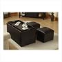 Convenience Concepts Sheridan Storage Bench with Ottomans Stule 143012