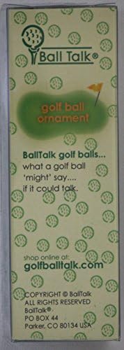 Balltalk Golf Balls - (Sand Again? Do I Look Like a Crab? Balltalk Trapped Series) Golf Ball Ornament