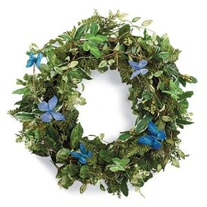 Butterfly Garden Wreath - Grandin Road