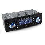 Denver CAU420 MP3 Autoradio (USB- Anschluss, SD-Kartenslot, AUX-In, RDS, 4x 40W) halbe Einbautiefe Golf