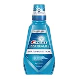 Crest Pro-health Multi-Protection Alcohol Free Clear/Clean Mint 1-liter Bottles (Pack of 3)