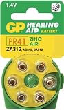 Electronics : GP ZA312 Brown Hearing Aid Batteries (Card of 6) PR41 A312