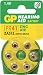 GP ZA312 Brown Hearing Aid Batteries (Card of 6) PR41 A312
