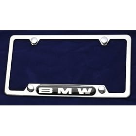 Buy BMW Stainless Steel License Plate Frame, NEW now!