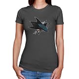 San Jose Sharks Retro Sport Women's Bigger Better Logo T-Shirt
