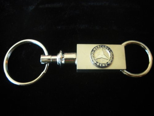 Mercedes Benz Brushed Silver Valet Pull Apart Key Chain