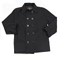 Vintage Cotton Peacoat - Black