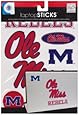 me & my BIG ideas laptopSTICKS Removable Laptop Stickers, Mississippi (Ole Miss) Rebels