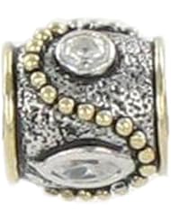 Quiges Sterling Silver 14k gold Bead for Pandora/Troll/Chamilia
