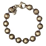 Waxing Poetic Bracelet Brass Large Ball 7.5"