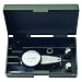 Mitutoyo 513-282G Dial Test Indicator, Basic Set, Parallel Type, 0.375" Stem Dia., White Dial, 0-15-0 Reading, 1.575" Dial Dia., 0-0.03" Range, 0.0005" Graduation, +/-0.0005" Accuracy