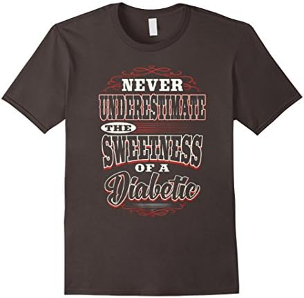 Men's Never Underestimate The Sweetness Of A Diabetic Shirt 2XL Asphalt