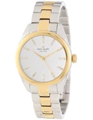 kate spade new york Womens 1YRU0197 Two Tone Seaport Crystal Markers Watch