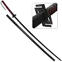 68" Sword Black Blade With Chain