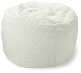 Magma-Heimtex 2826002 Sitzsack L Fluffy, 70x90cm, 120Liter, Polystyrolf&uuml;llung, Original Knauf, Farbe wei&szlig;
