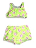 Girl Friends by Anita G - Girls 2-Piece Swimsuit, Lime, Fuschia